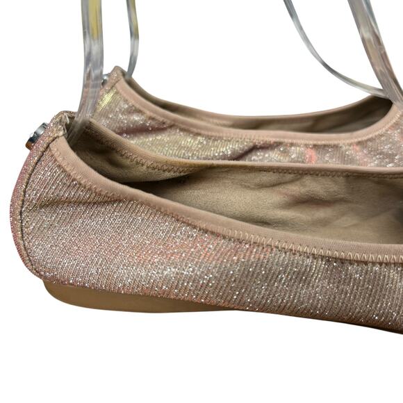 Steve Madden Bamba Metallic Nude Blush Round Toe Ballet Flats Shoes sz 8.5 M - Picture 12 of 16